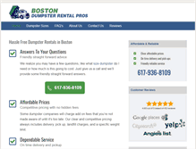 Tablet Screenshot of dumpsterrentalbostonma.net